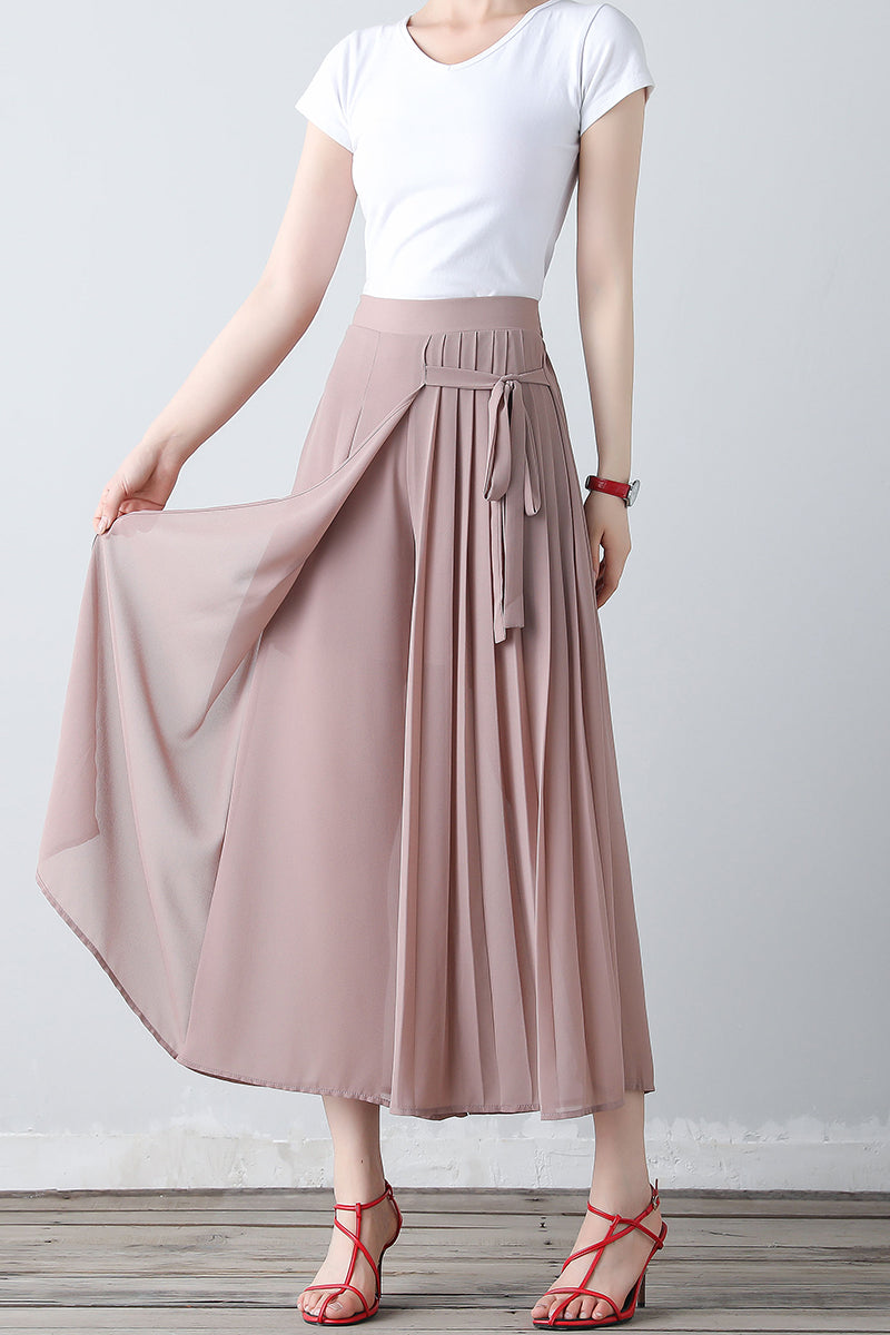 Women's midi high waist skirt pants C3456