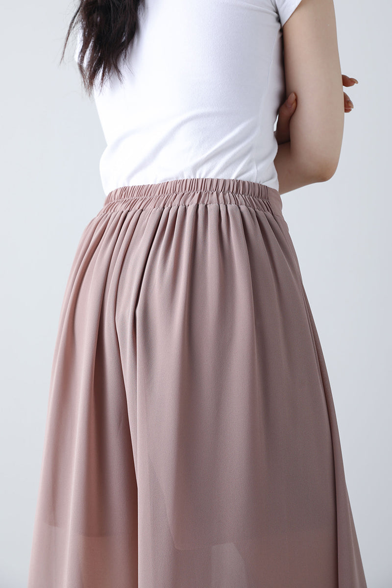Women's midi high waist skirt pants C3456