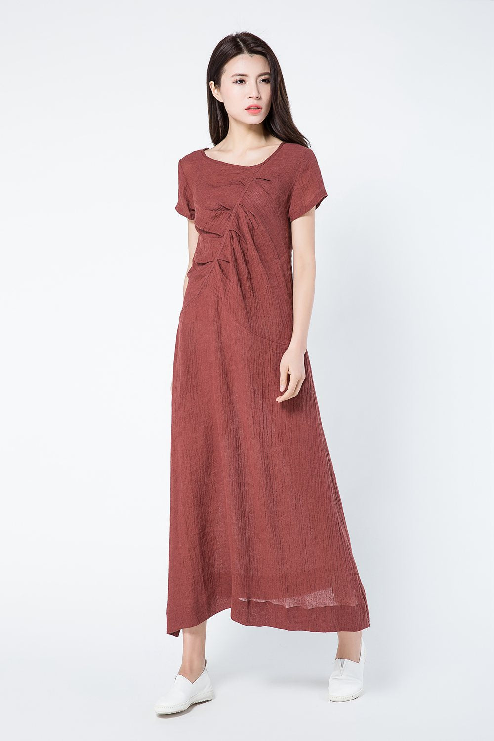 Maxi summer plus size dress women c1085