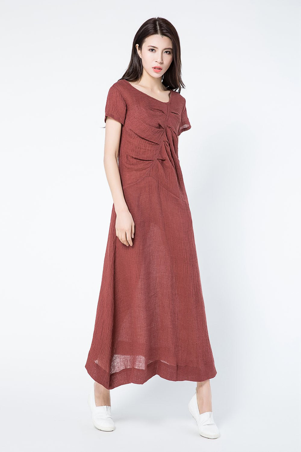 Maxi summer plus size dress women c1085