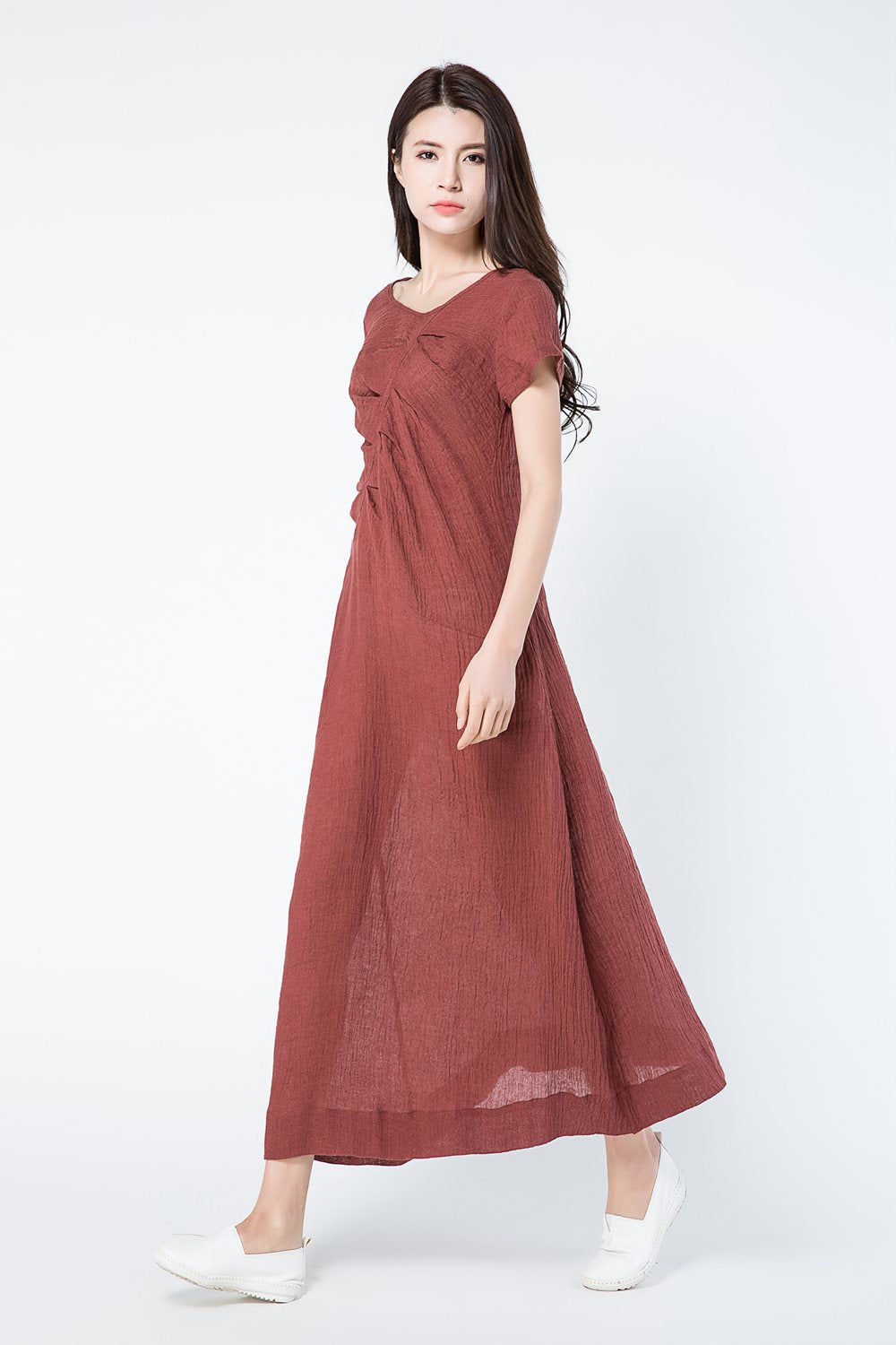 Maxi summer plus size dress women c1085