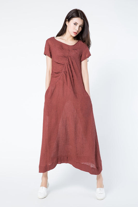 Maxi summer plus size dress women c1085