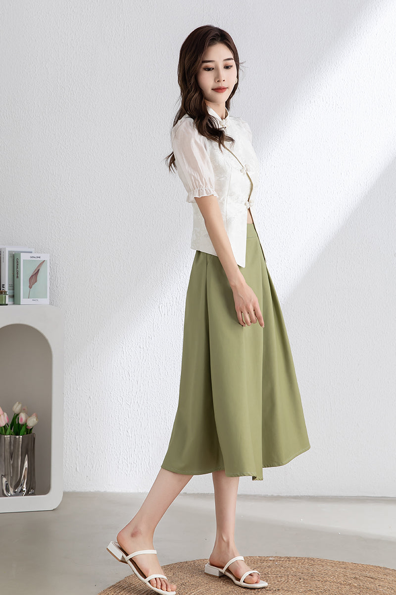 Women's Summer White Tops C3316
