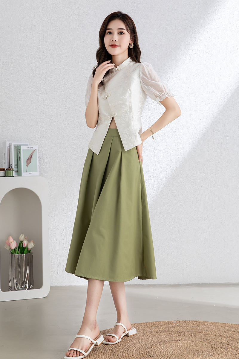 Women's Summer White Tops C3316