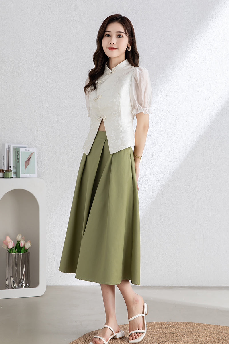 Women's Summer White Tops C3316