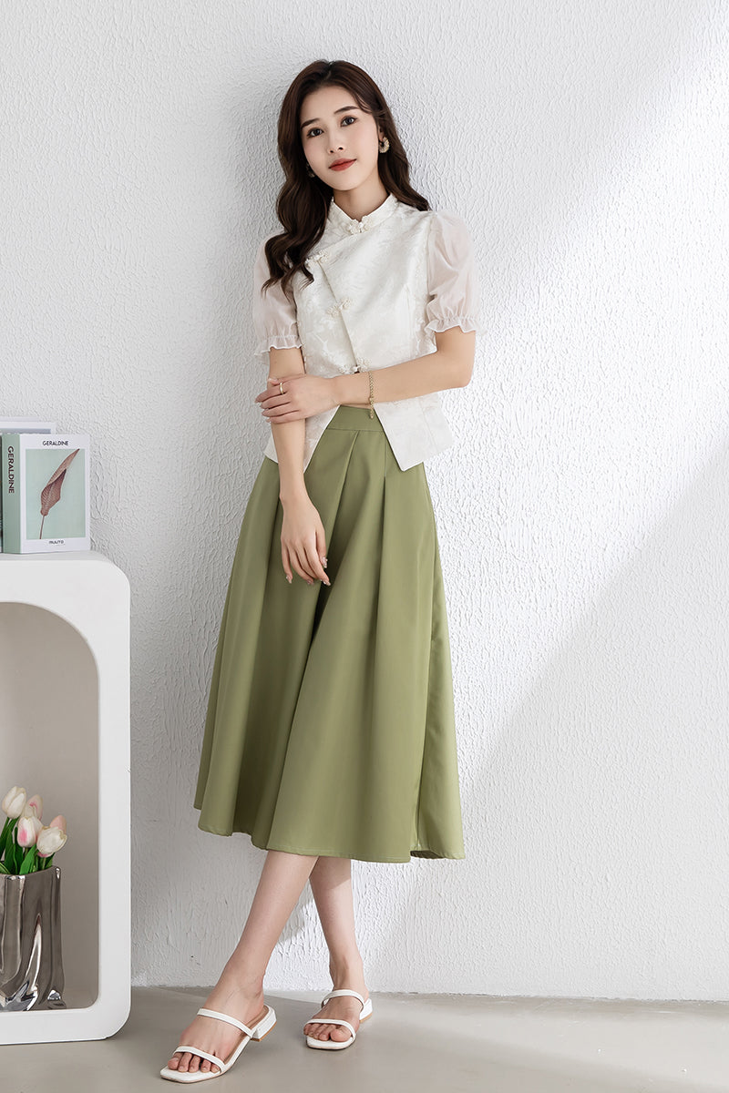 Women's Summer White Tops C3316