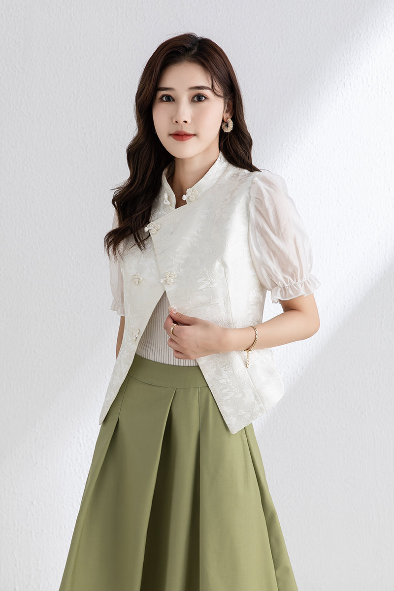 Women's Summer White Tops C3316