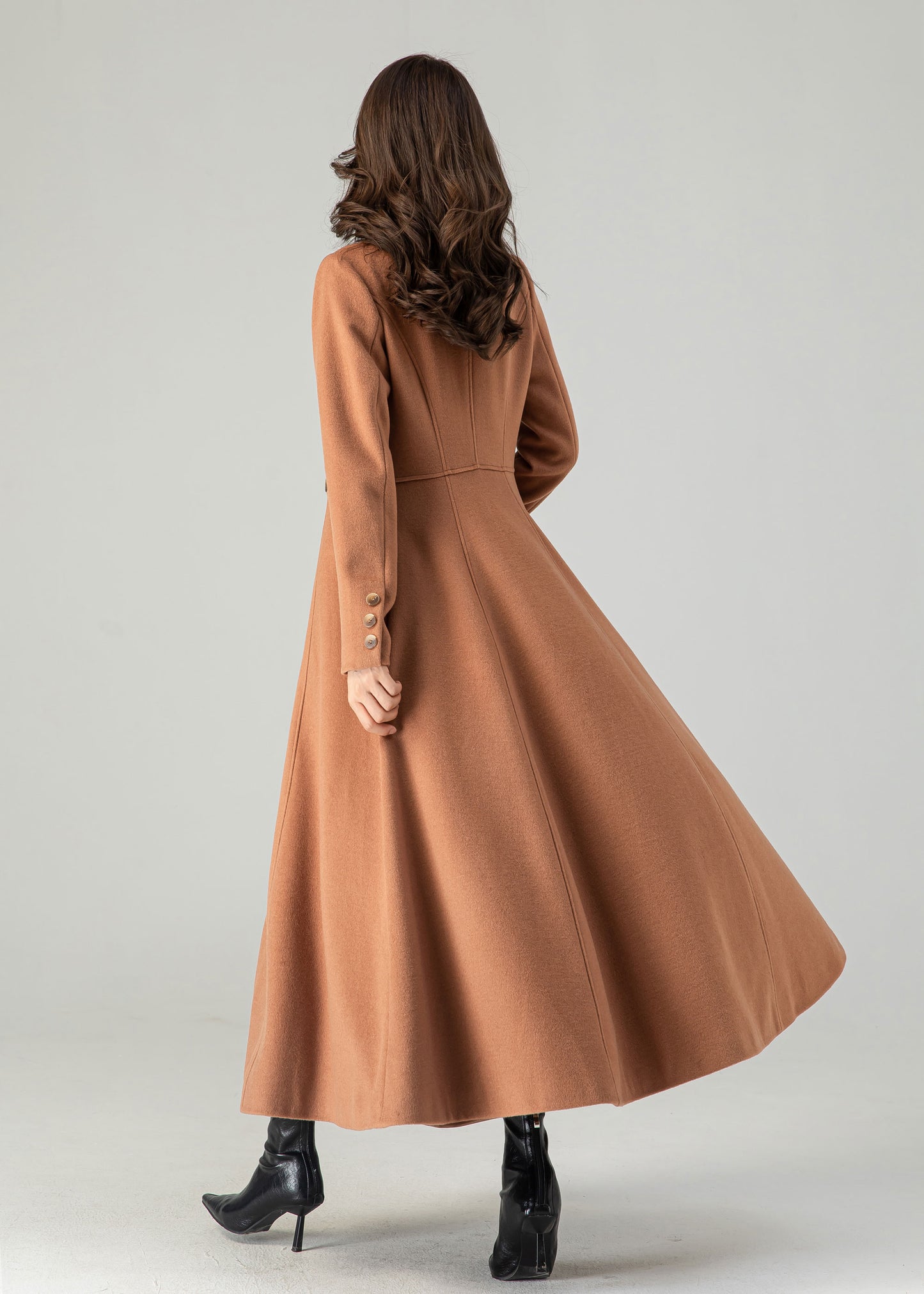 double breasted winter wool coat for women C3620