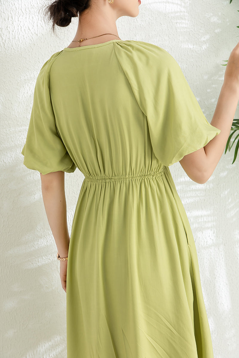 Summer Green Midi Dress C3293