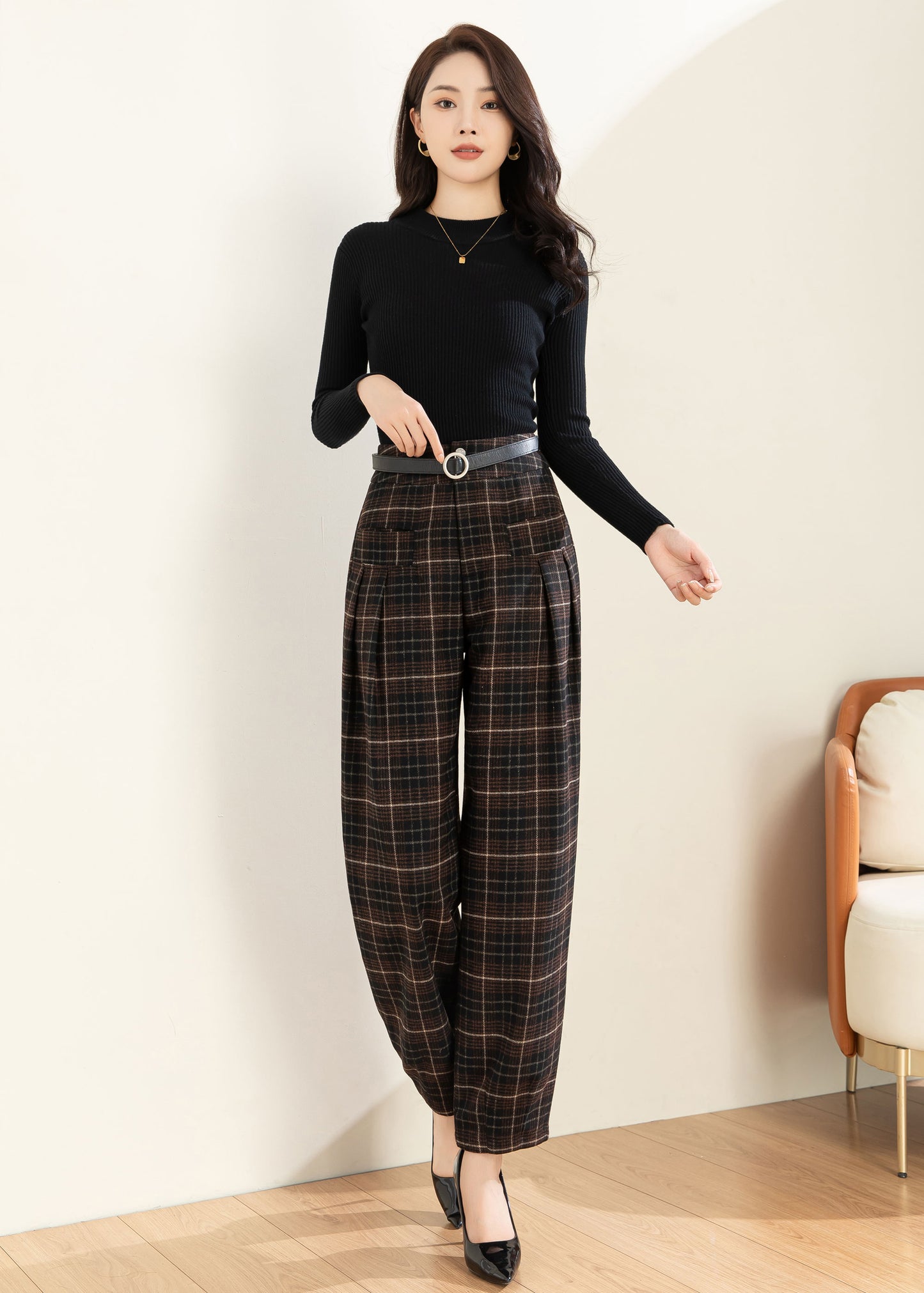 Harem Wool Tapered Pants C3598 -Size S US6 #CK2301329