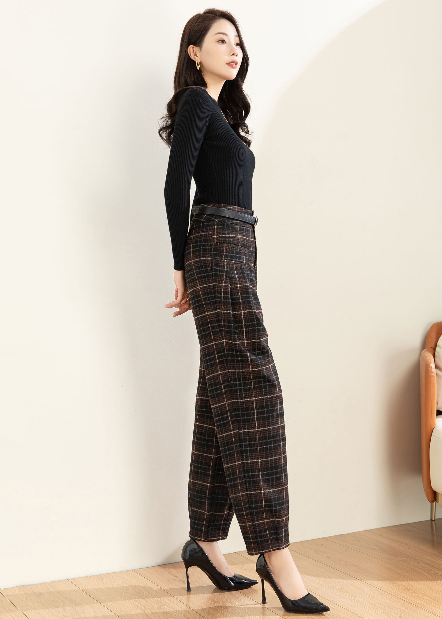 Harem Wool Tapered Pants C3598 -Size S US6 #CK2301329