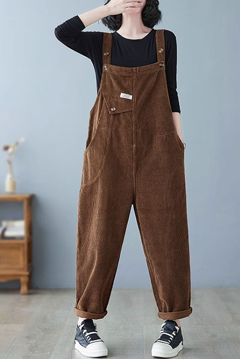 Winter Casual Jumpsuit, Baggy Overalls C3801