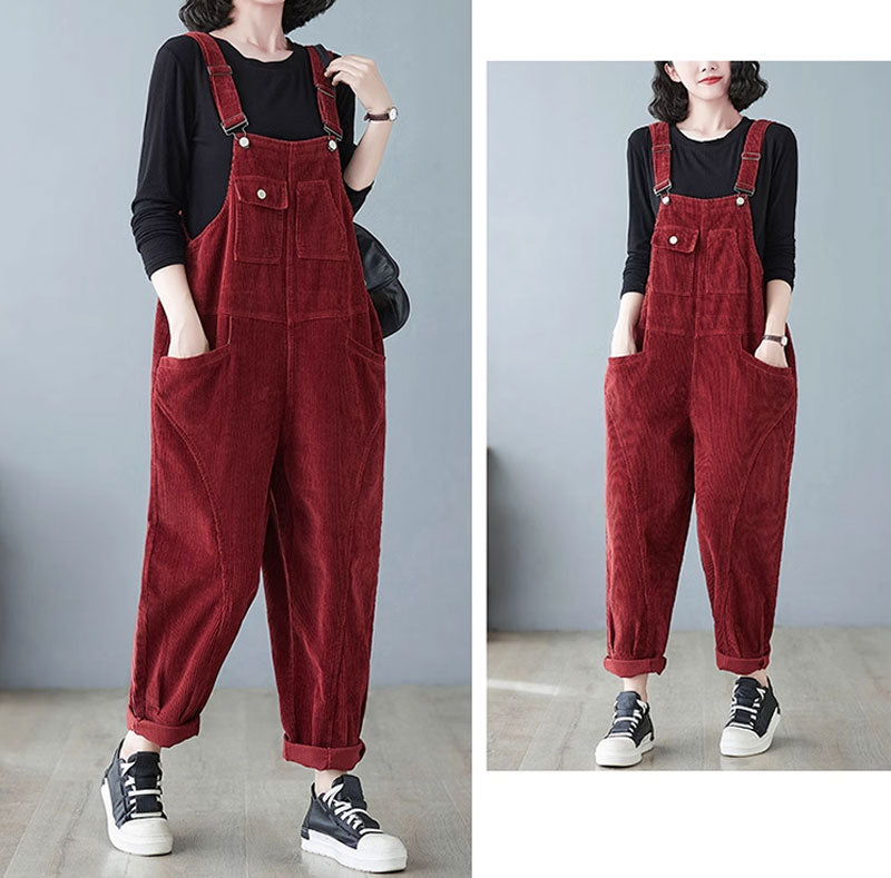 Winter Casual Jumpsuit, Baggy Overalls C3796