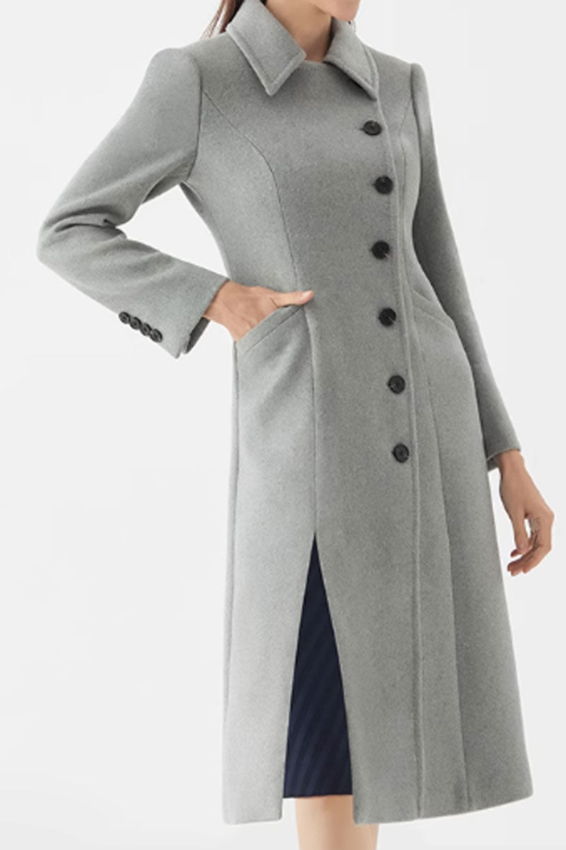 Winter wool dress coat women C3576