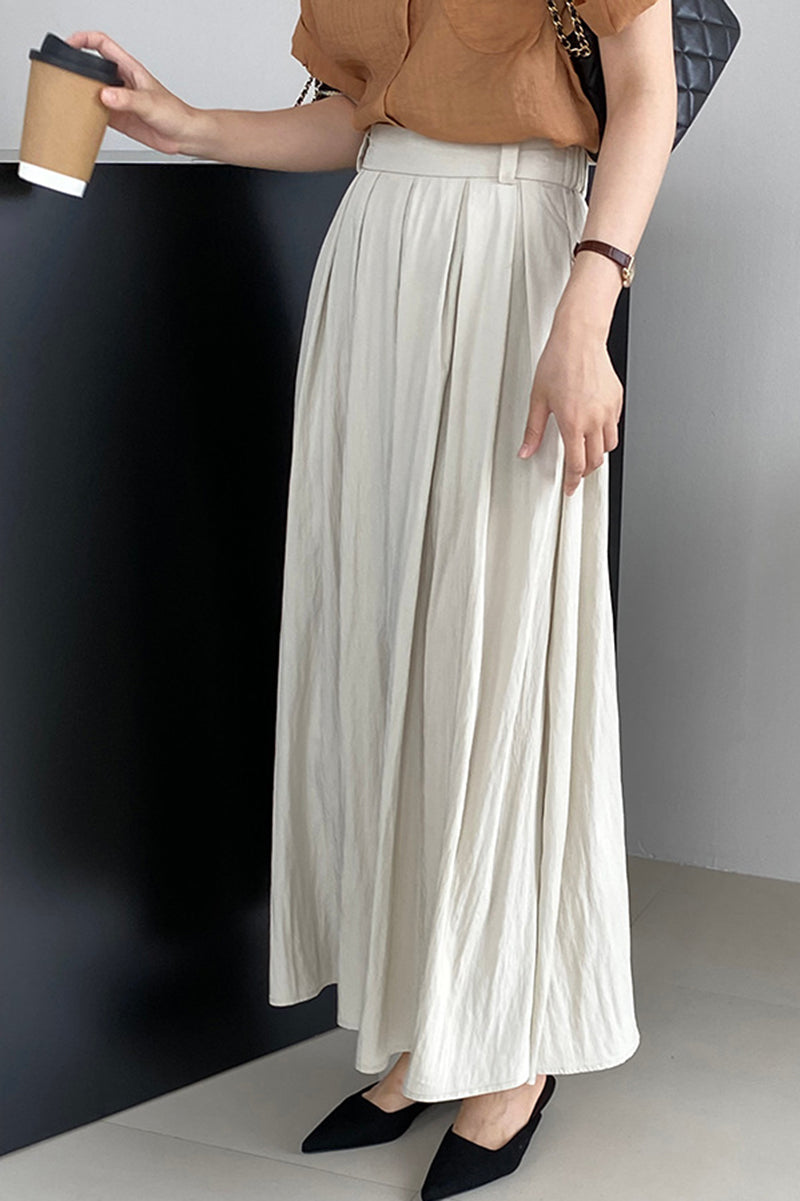 High waisted large swing skirt C3392