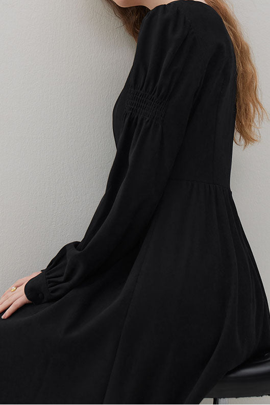 French Vintage Long Sleeved Dress C3634