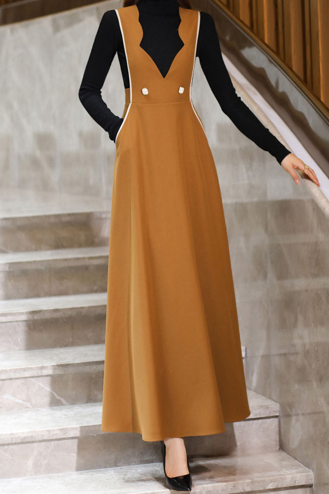 Women's Autumn Suspended Tank Top Dress C3639