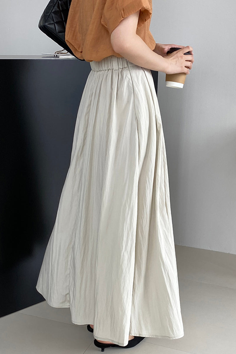 High waisted large swing skirt C3392