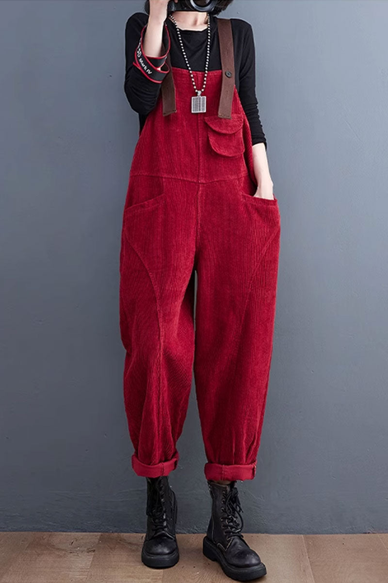 Winter Casual Jumpsuit, Baggy Overalls C3799