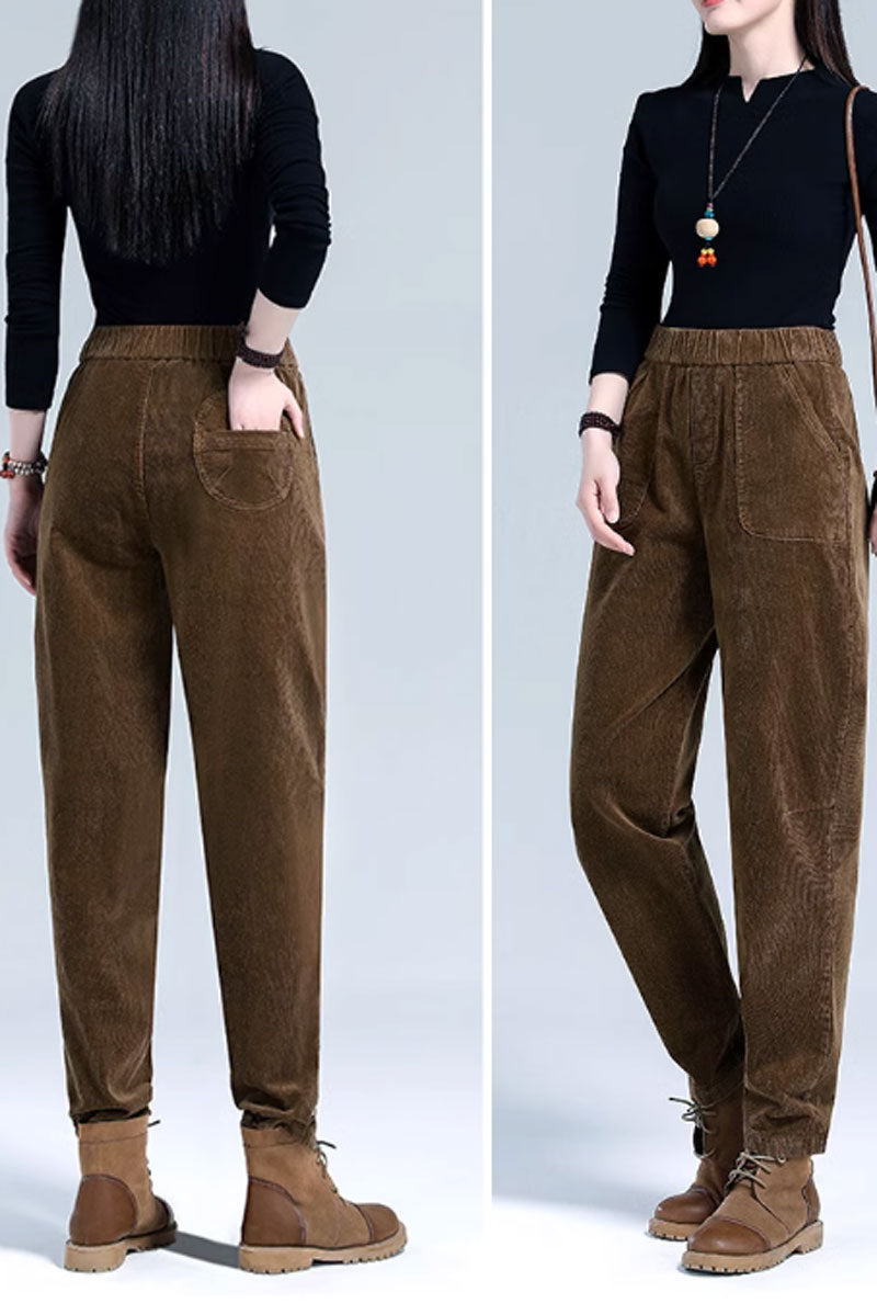 Winter long Corduroy wommens pants C3788