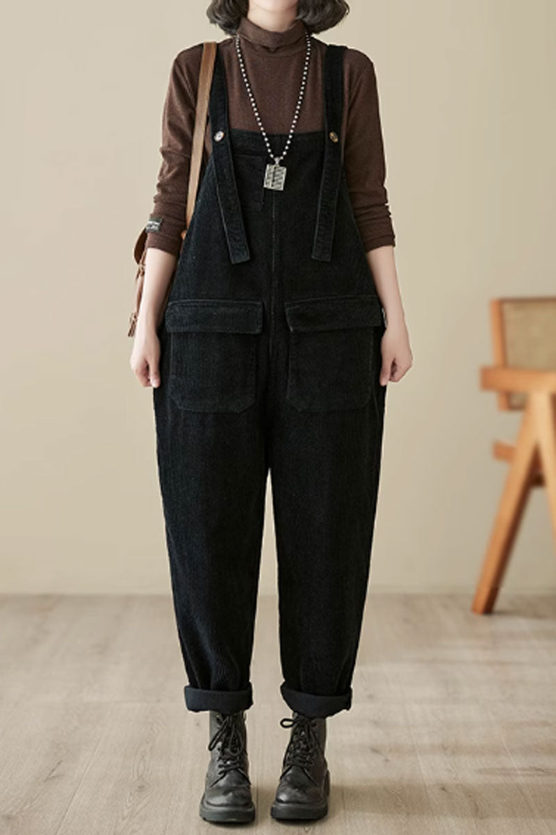 Winter Casual Jumpsuit, Baggy Overalls C3807