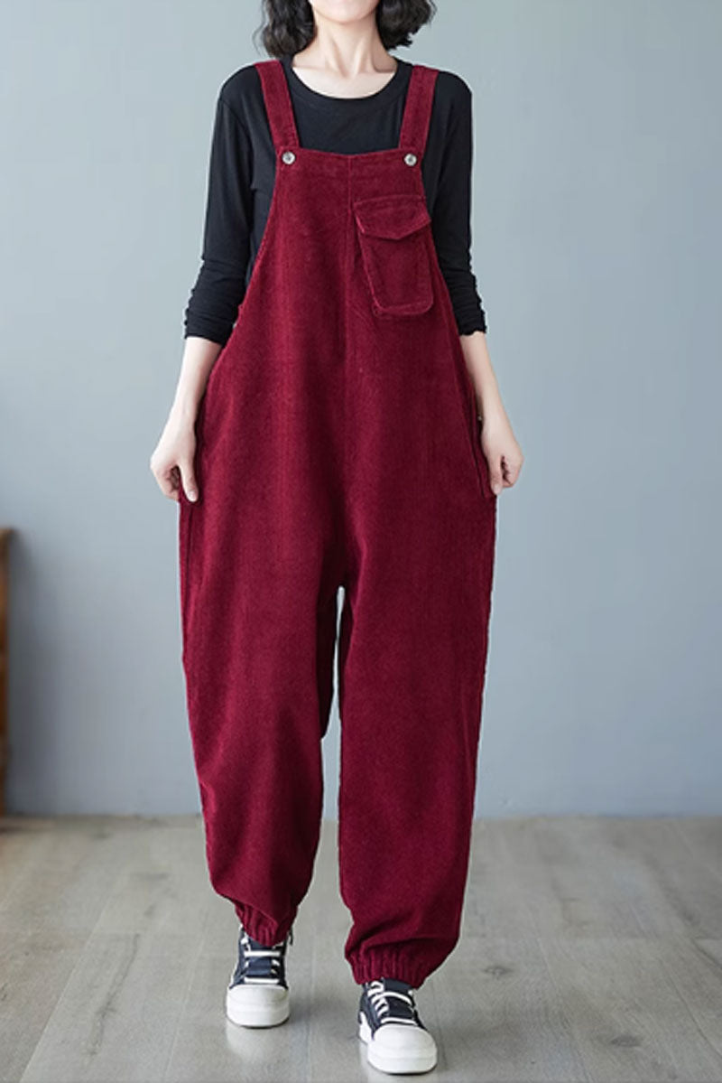 Winter Casual Jumpsuit, Baggy Overalls C3818