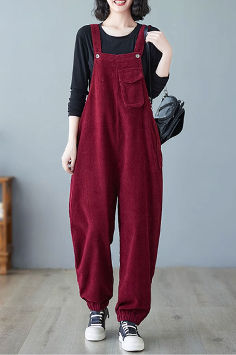 Winter Casual Jumpsuit, Baggy Overalls C3818