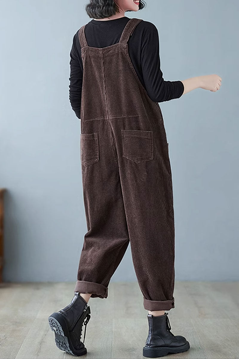 Winter Casual Jumpsuit, Baggy Overalls C3796