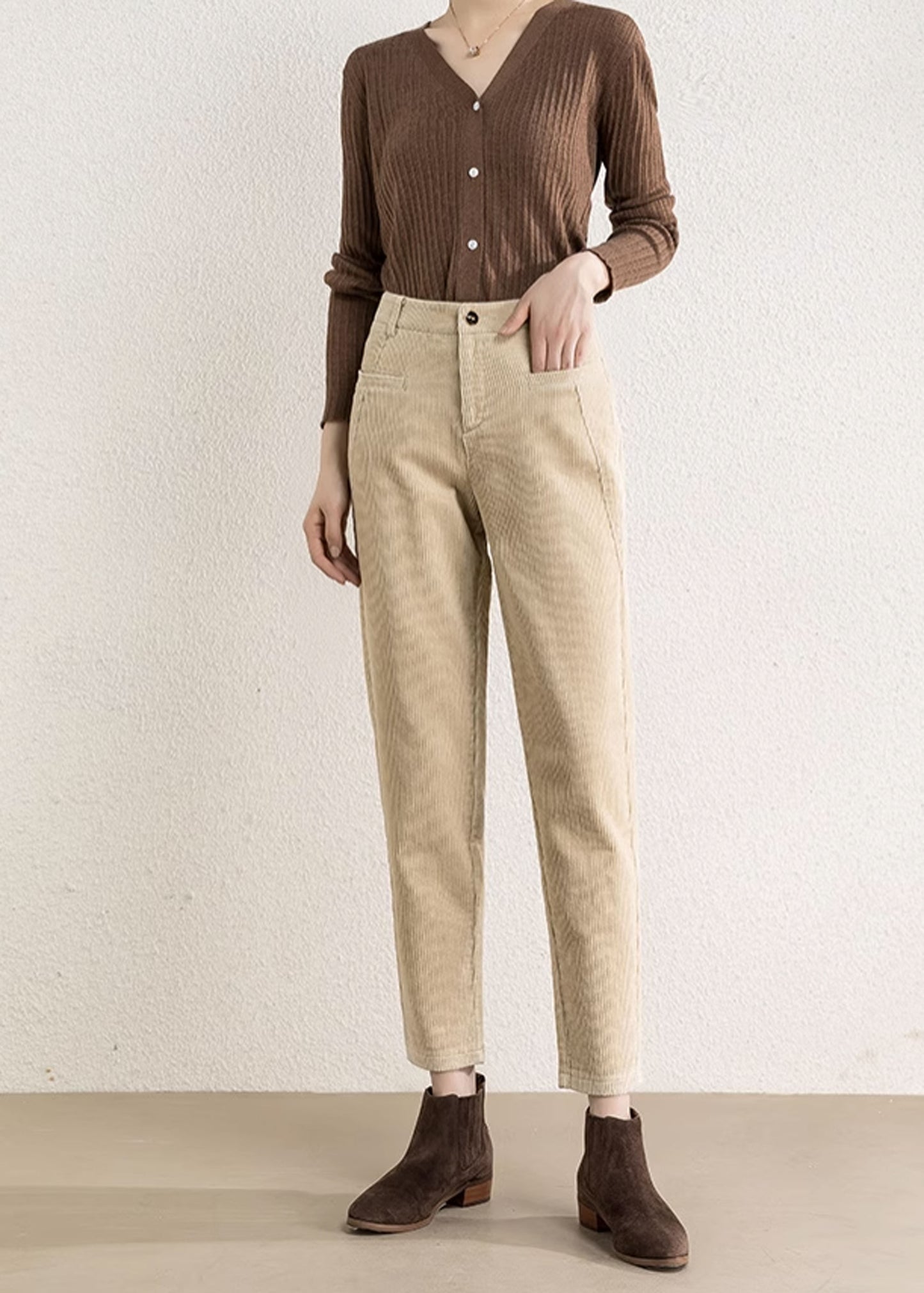 Tapered Corduroy Pants, Women's Corduroy Pants C3511