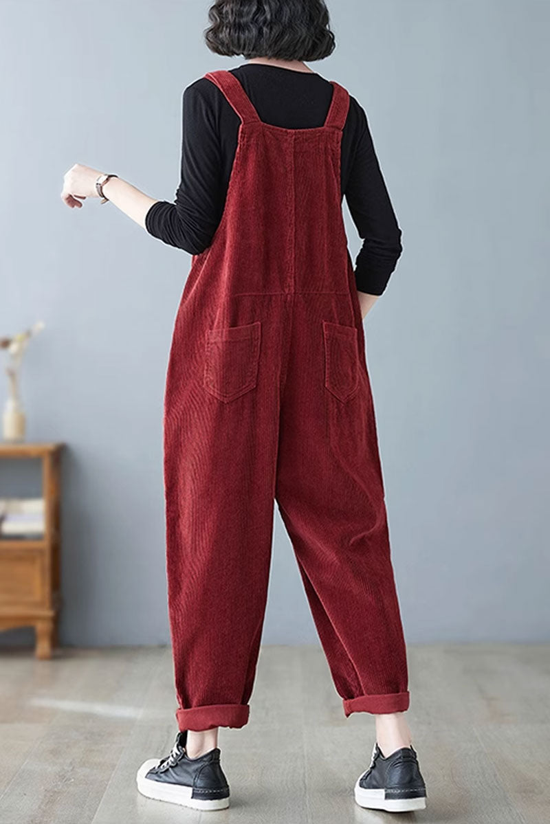 Winter Casual Jumpsuit, Baggy Overalls C3796