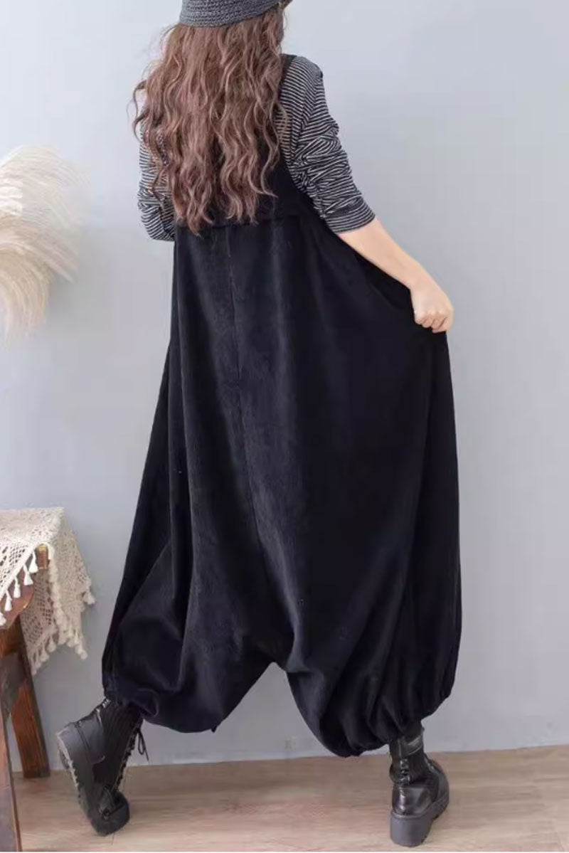 Plus size winter Casual Jumpsuit, Baggy Overalls C3803