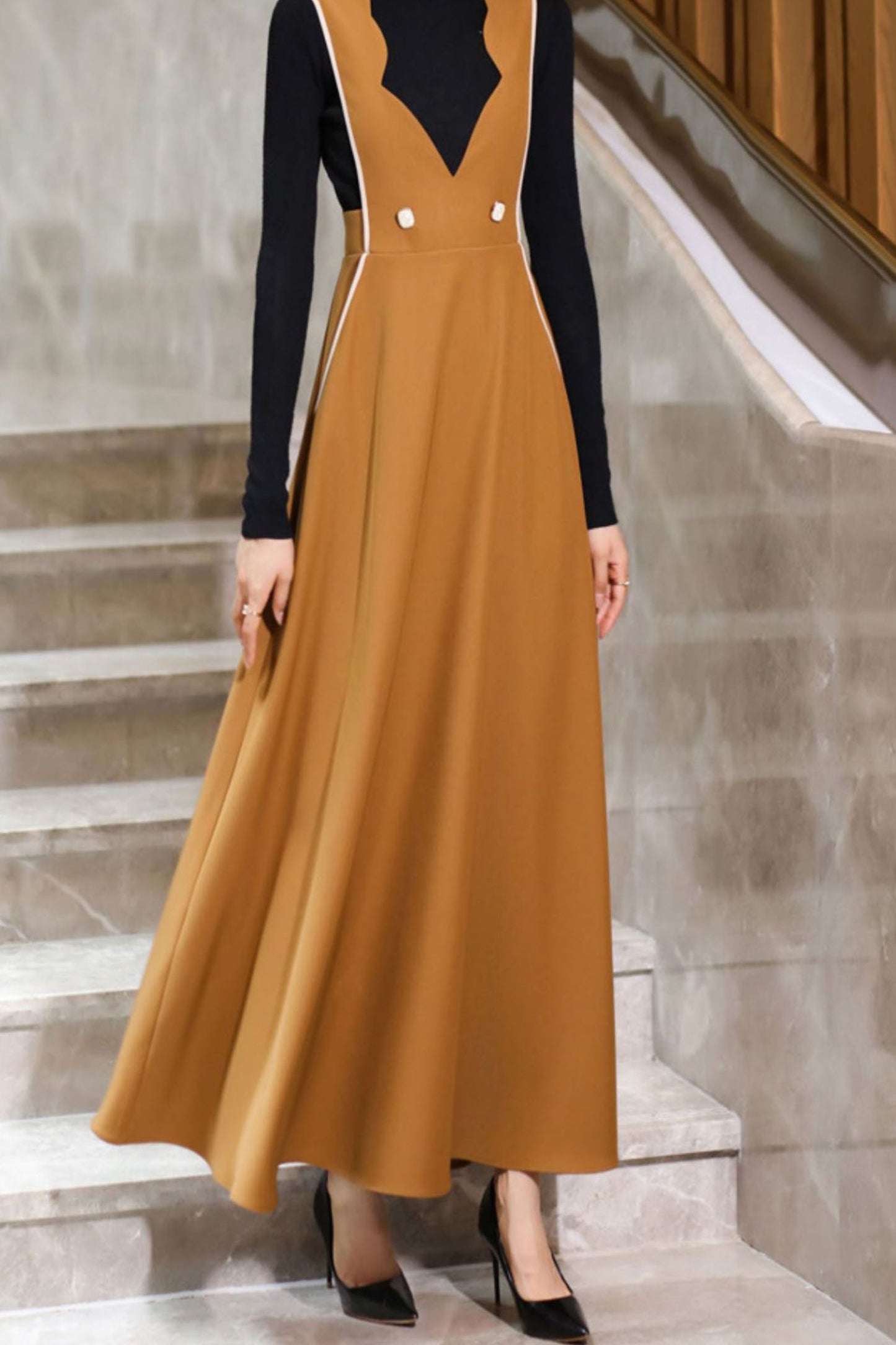 Women's Autumn Suspended Tank Top Dress C3639