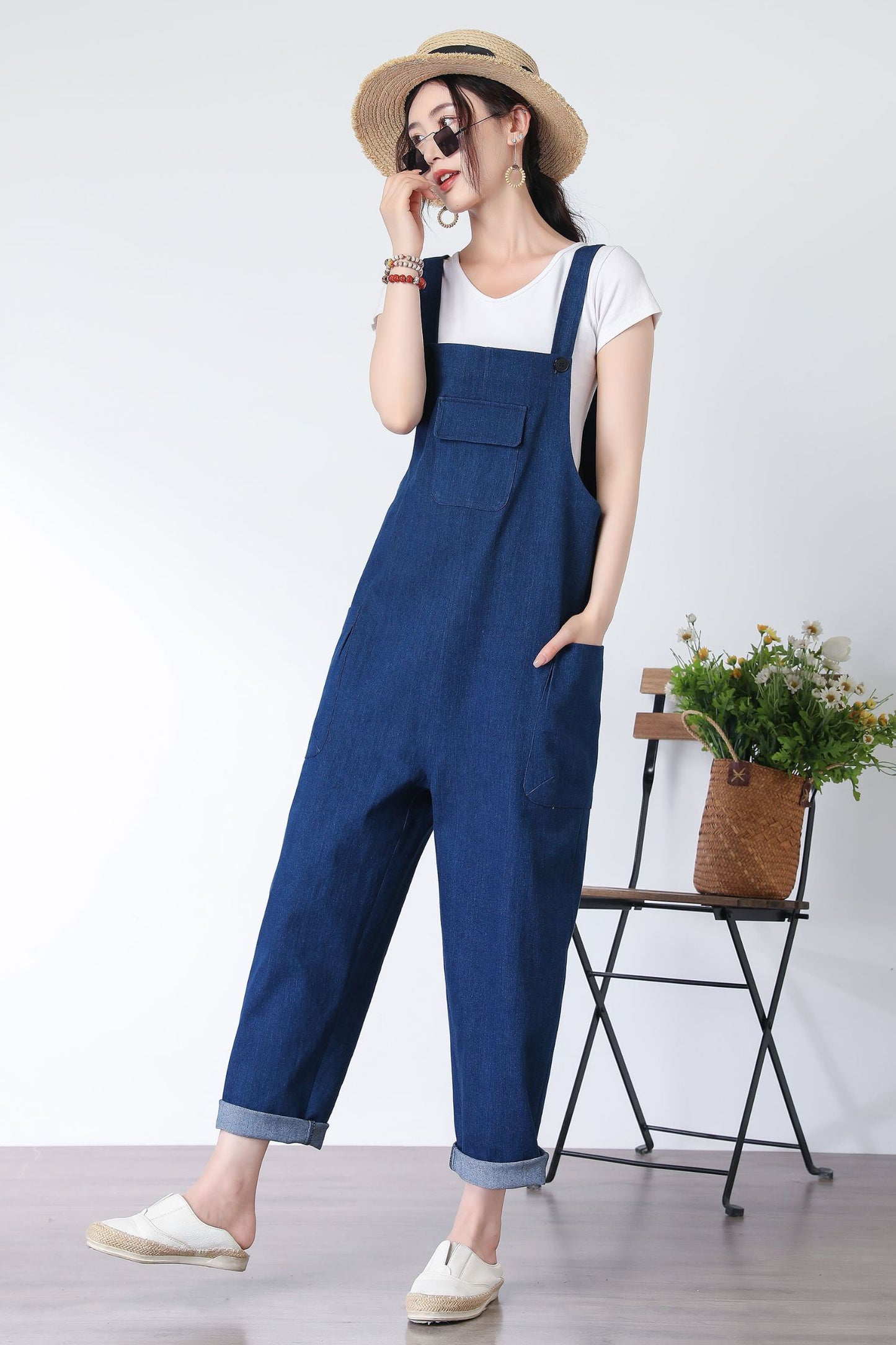 Women's Denim Jumpsuit C3328