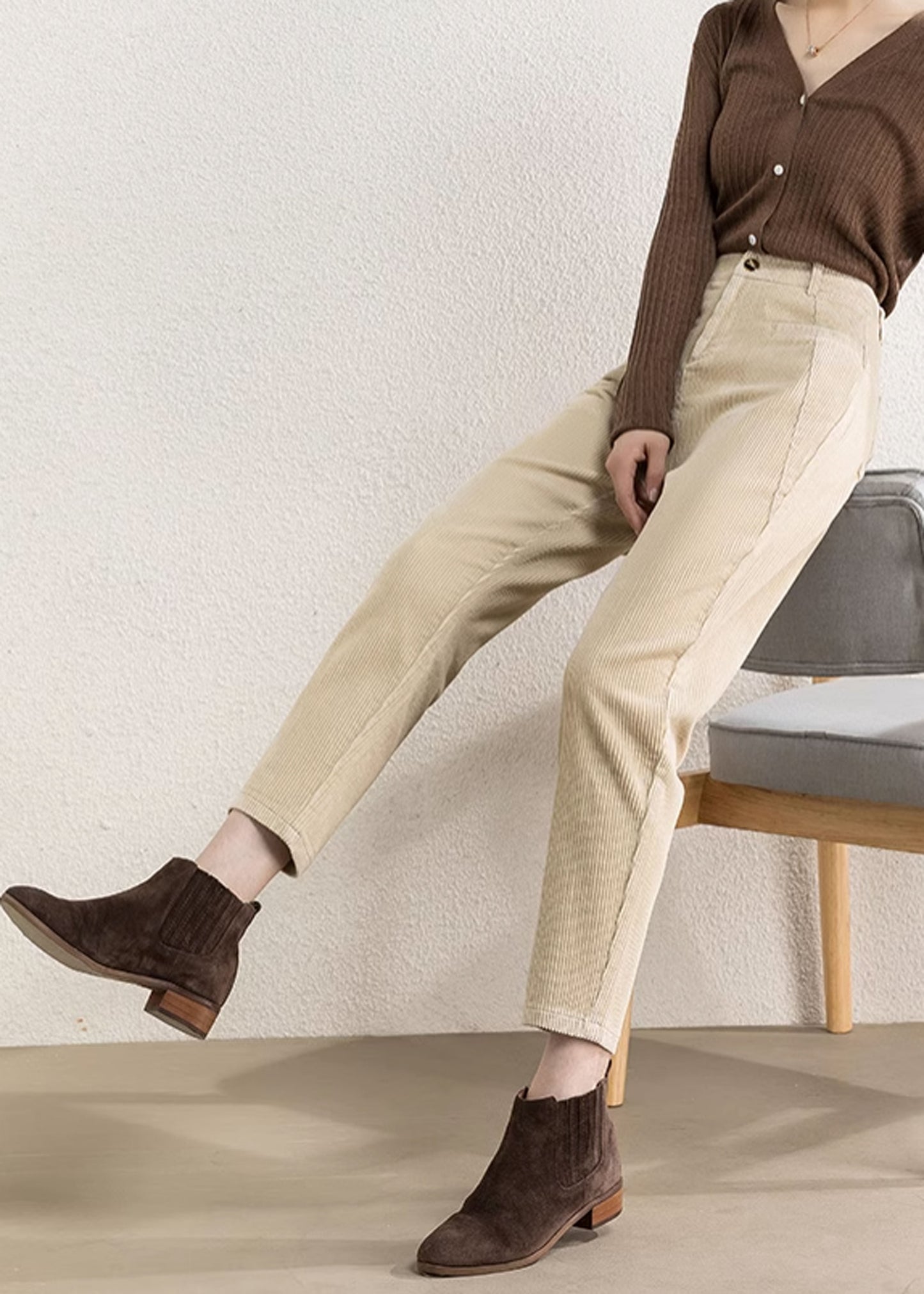 Tapered Corduroy Pants, Women's Corduroy Pants C3511