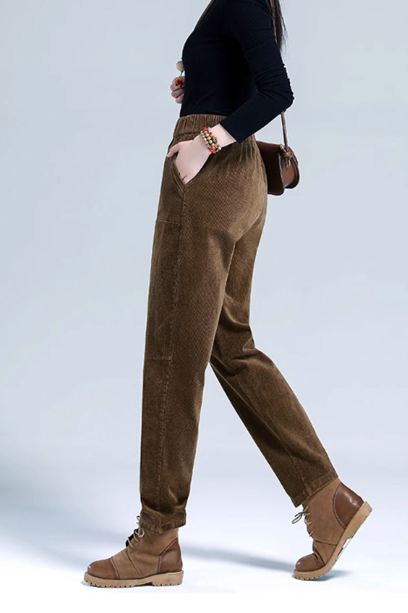 Winter long Corduroy wommens pants C3788