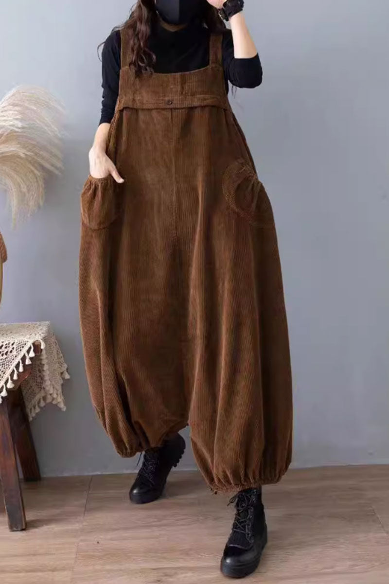 Plus size winter Casual Jumpsuit, Baggy Overalls C3803