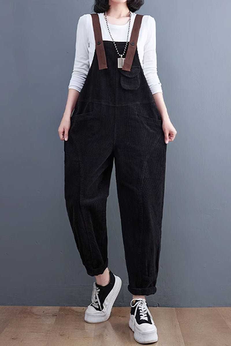 Winter Casual Jumpsuit, Baggy Overalls C3799