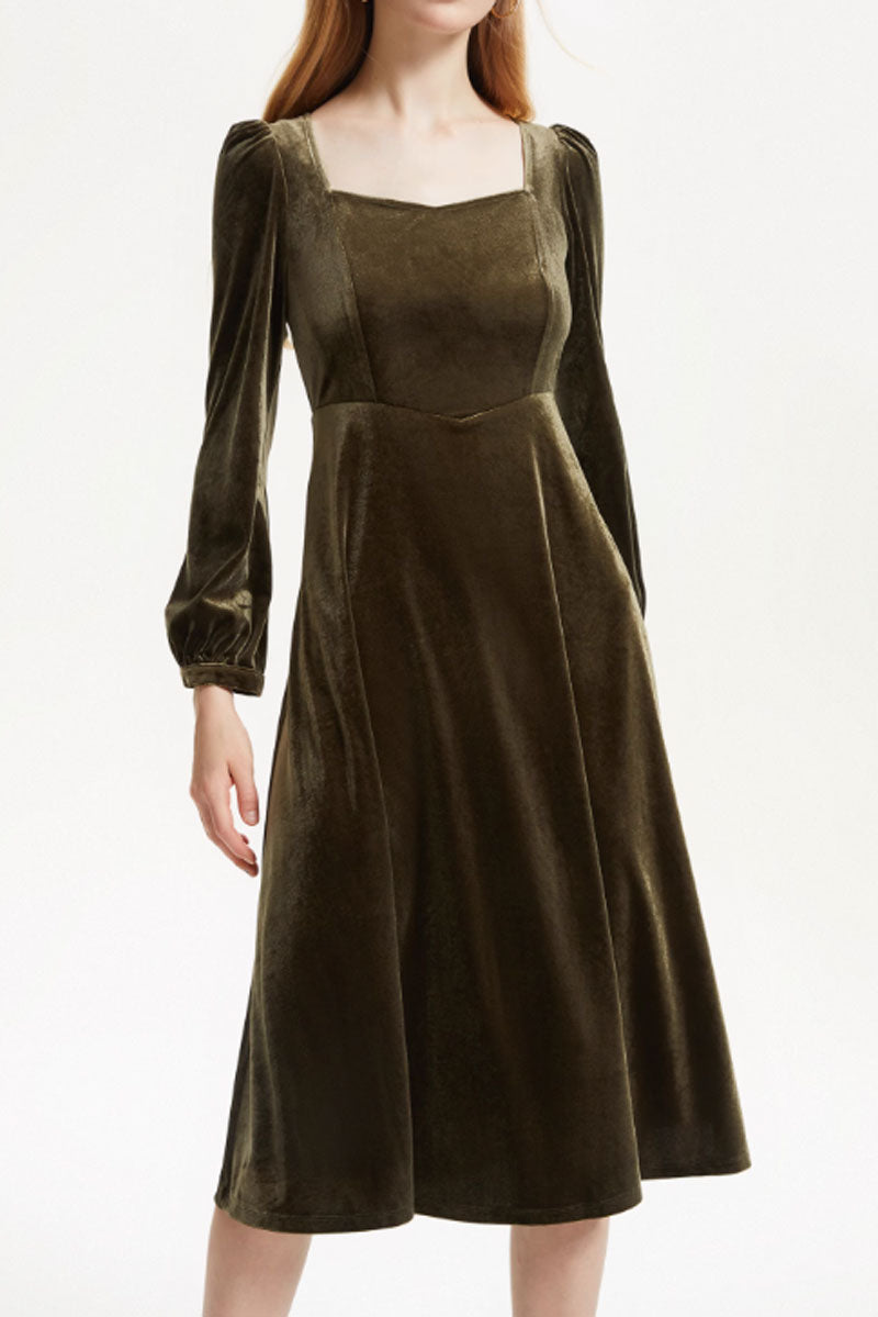 prom winter velvet dress women  C3834