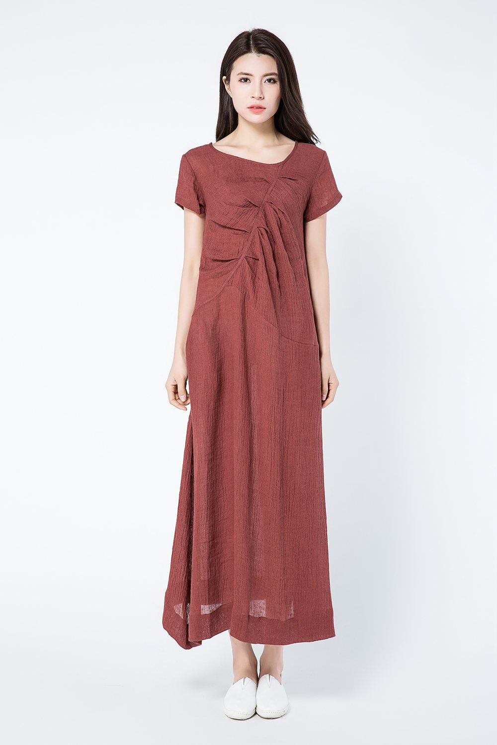 Maxi summer plus size dress women c1085