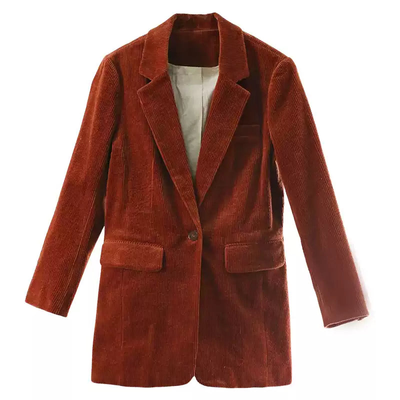 Autumn corduroy jacket women TT5037