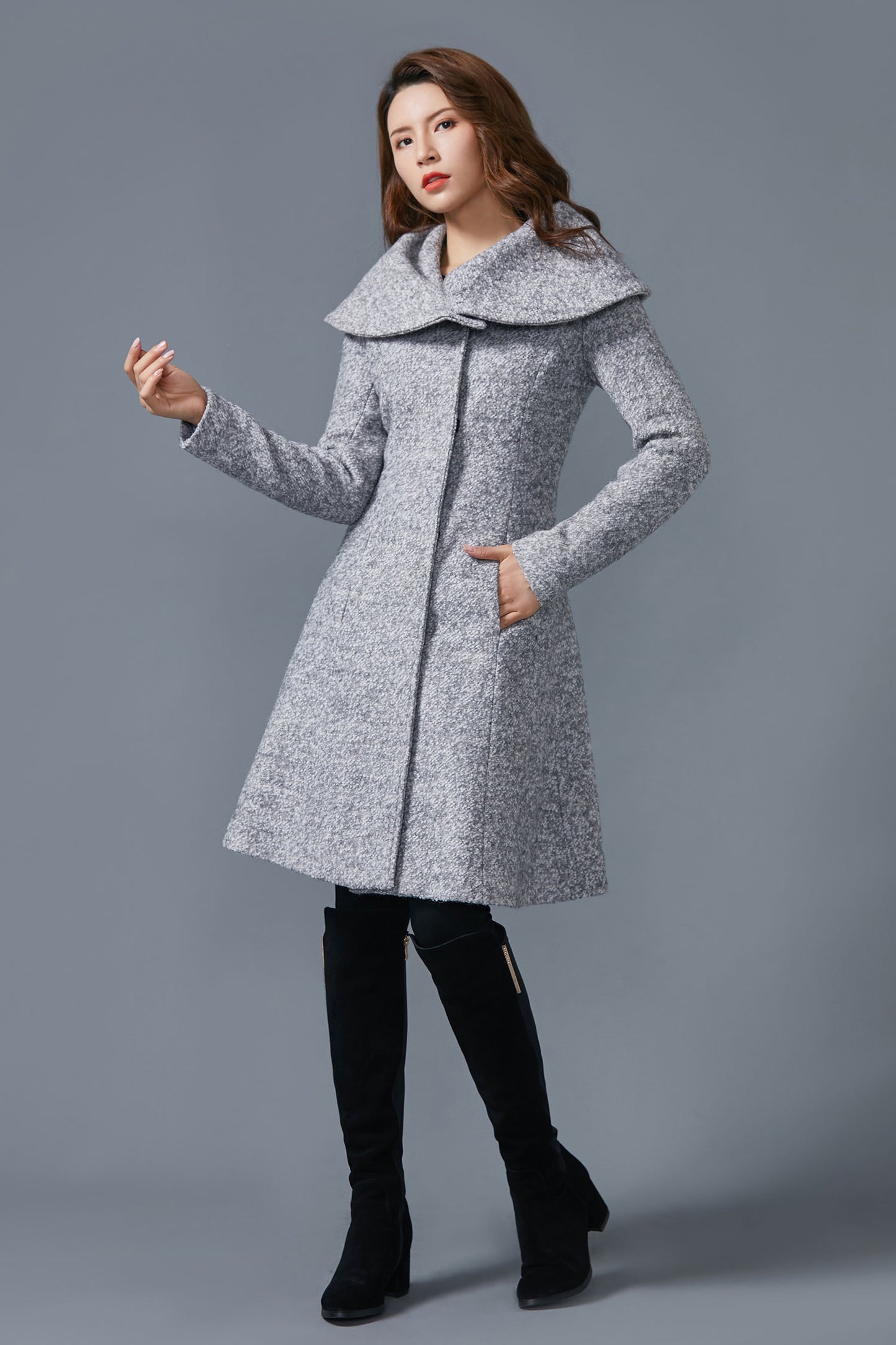 gray coat