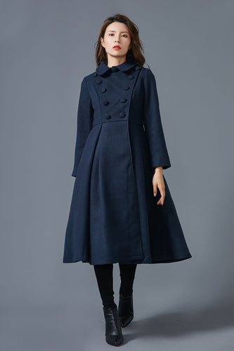 dark blue coat