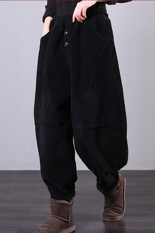 Women Oversize Casual Corduroy Pants C2982