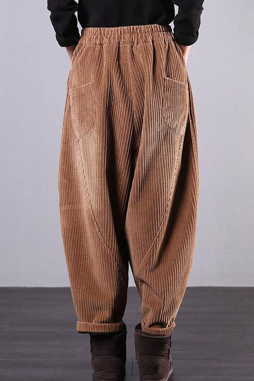 Women Oversize Casual Corduroy Pants C2982