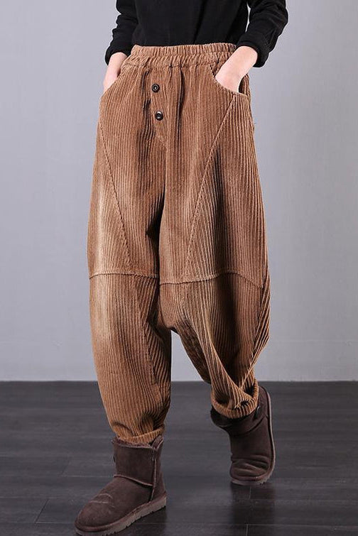 Women Oversize Casual Corduroy Pants C2982