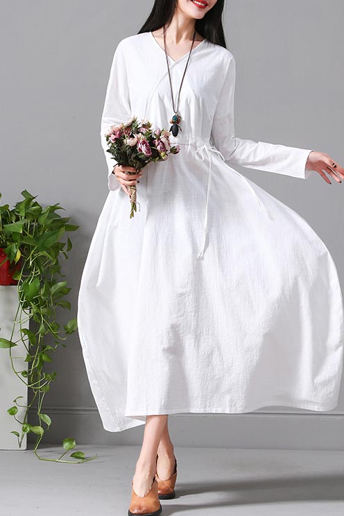 white dress