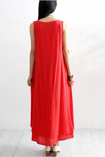 red dress