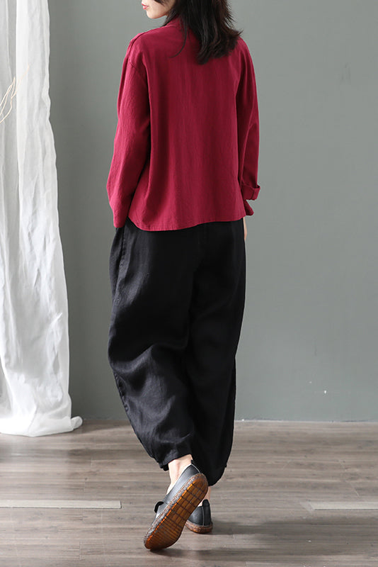 Casual Long Sleeve Shirt Top C2863