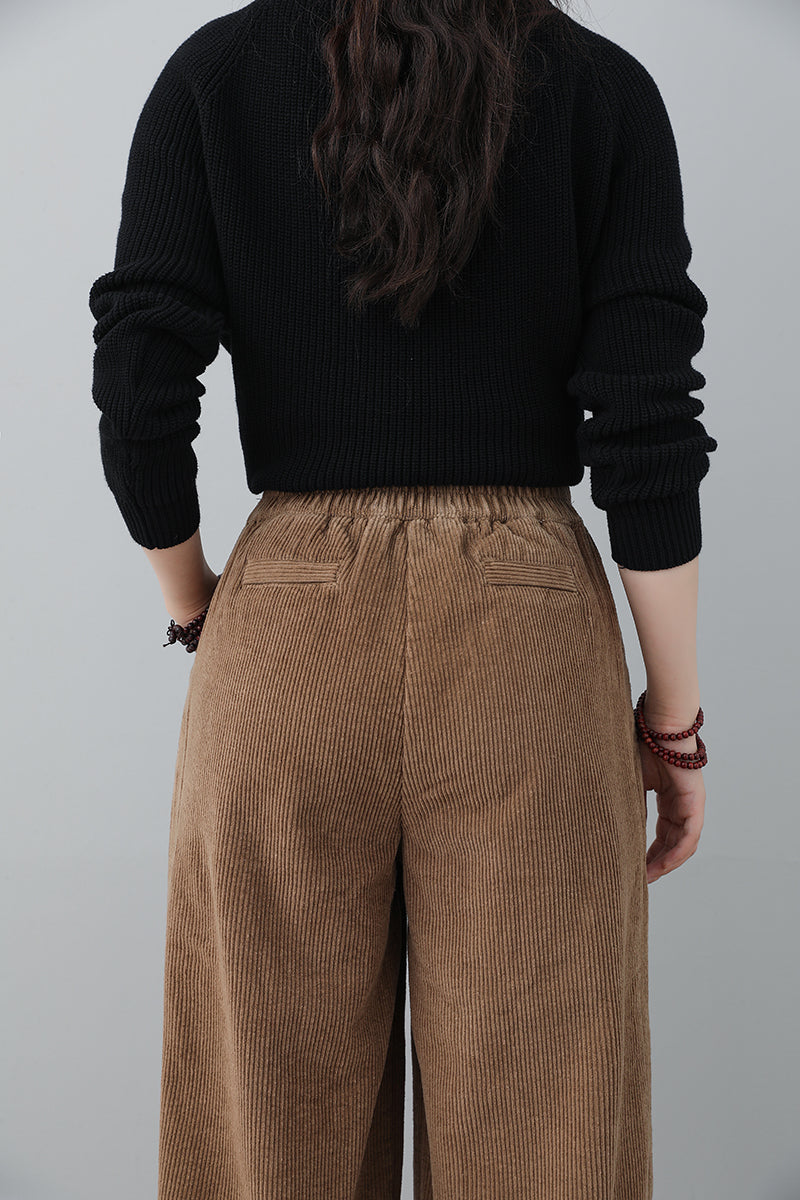 Women Autumn Loose Corduroy Pants C3021