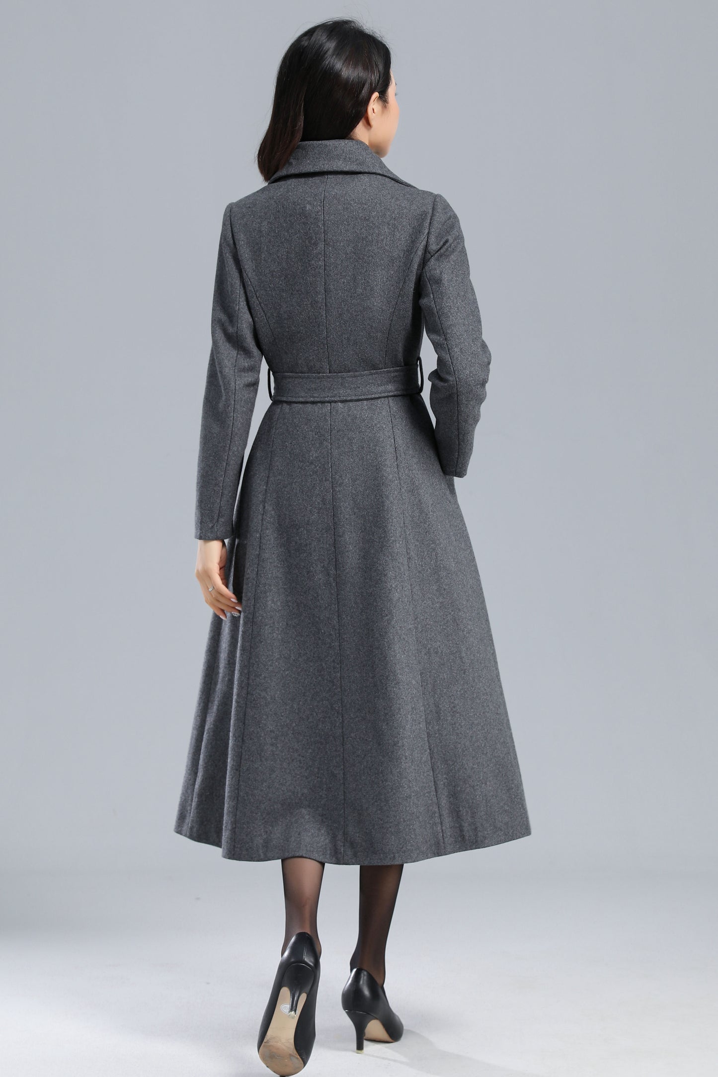 Warm Wool Maxi Coat Women C2462